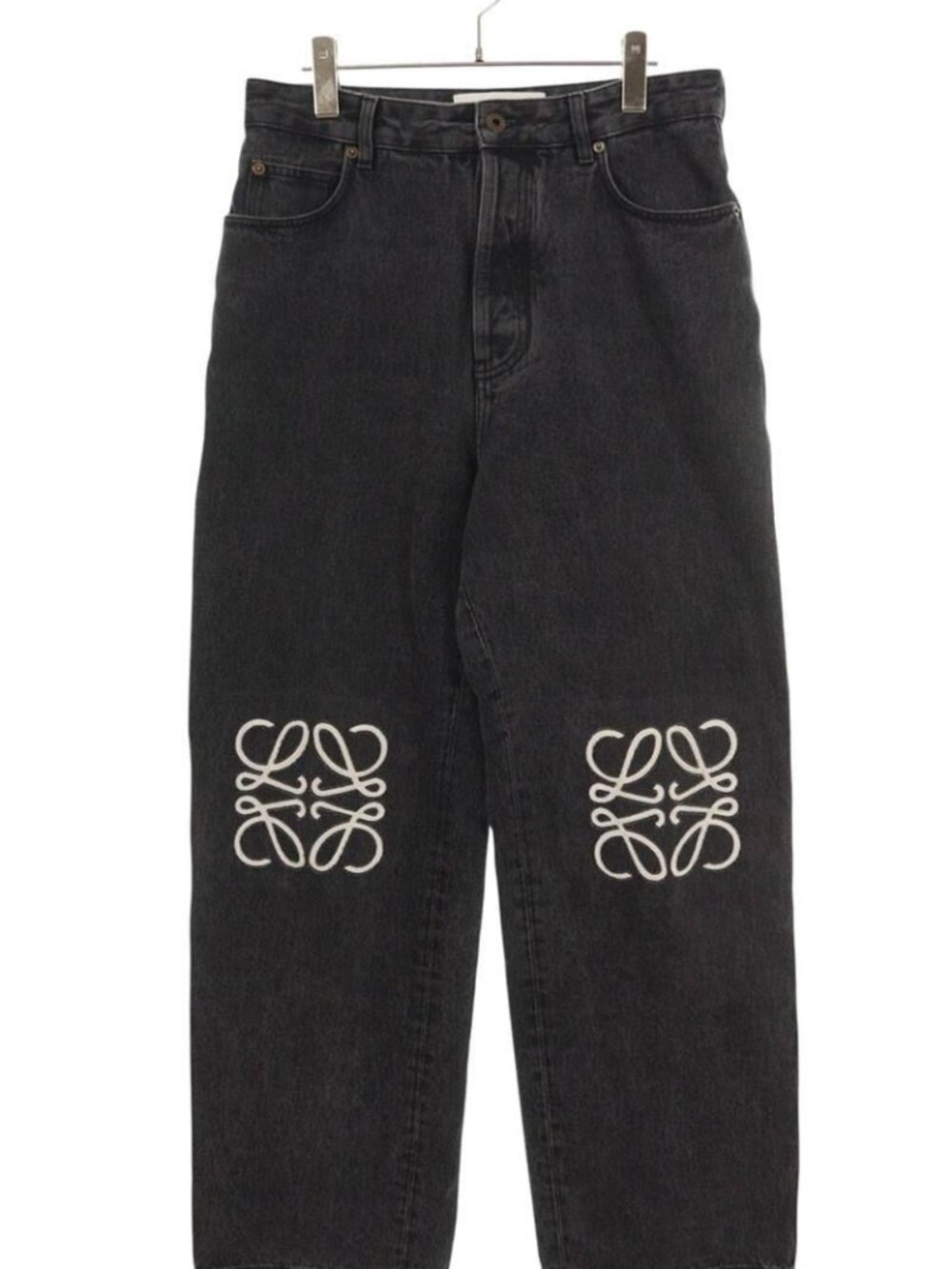 Loewe Anagram Embroidery Baggi Denim Pants 46